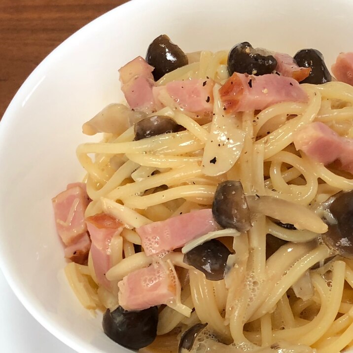 きのこ入り豆乳カルボナーラ レシピ 作り方 By Shirausagi 楽天レシピ